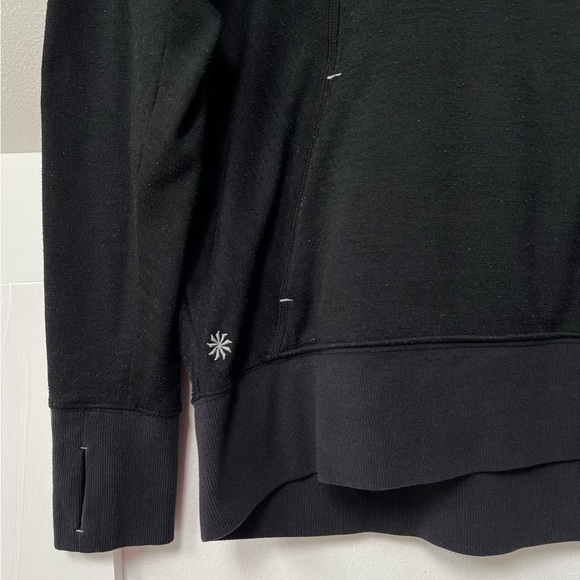Athleta No Sweatin’ It Pullover Hoodie Sweatshirt in Black - Picture 3 of 4